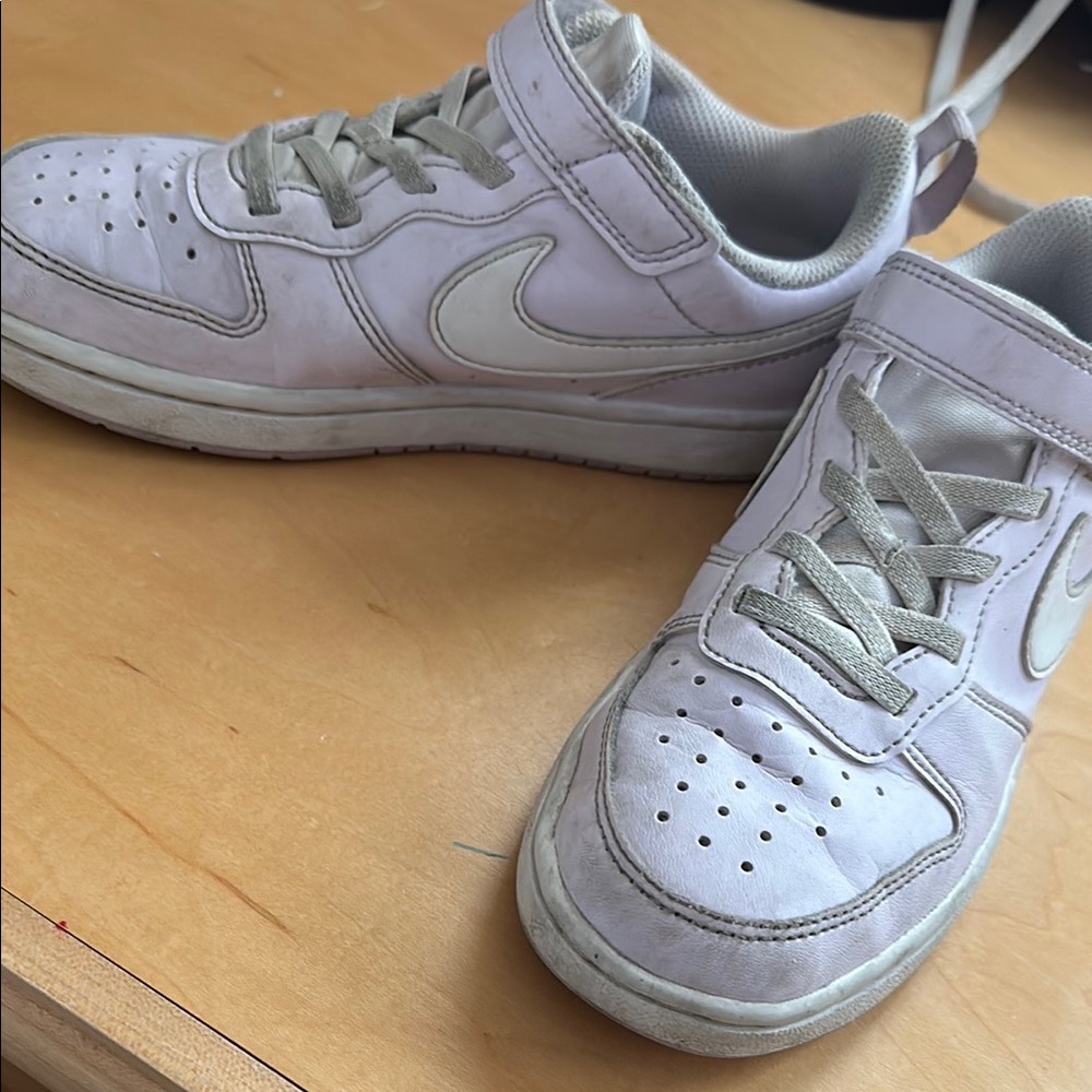 Kids White Nike Shoes